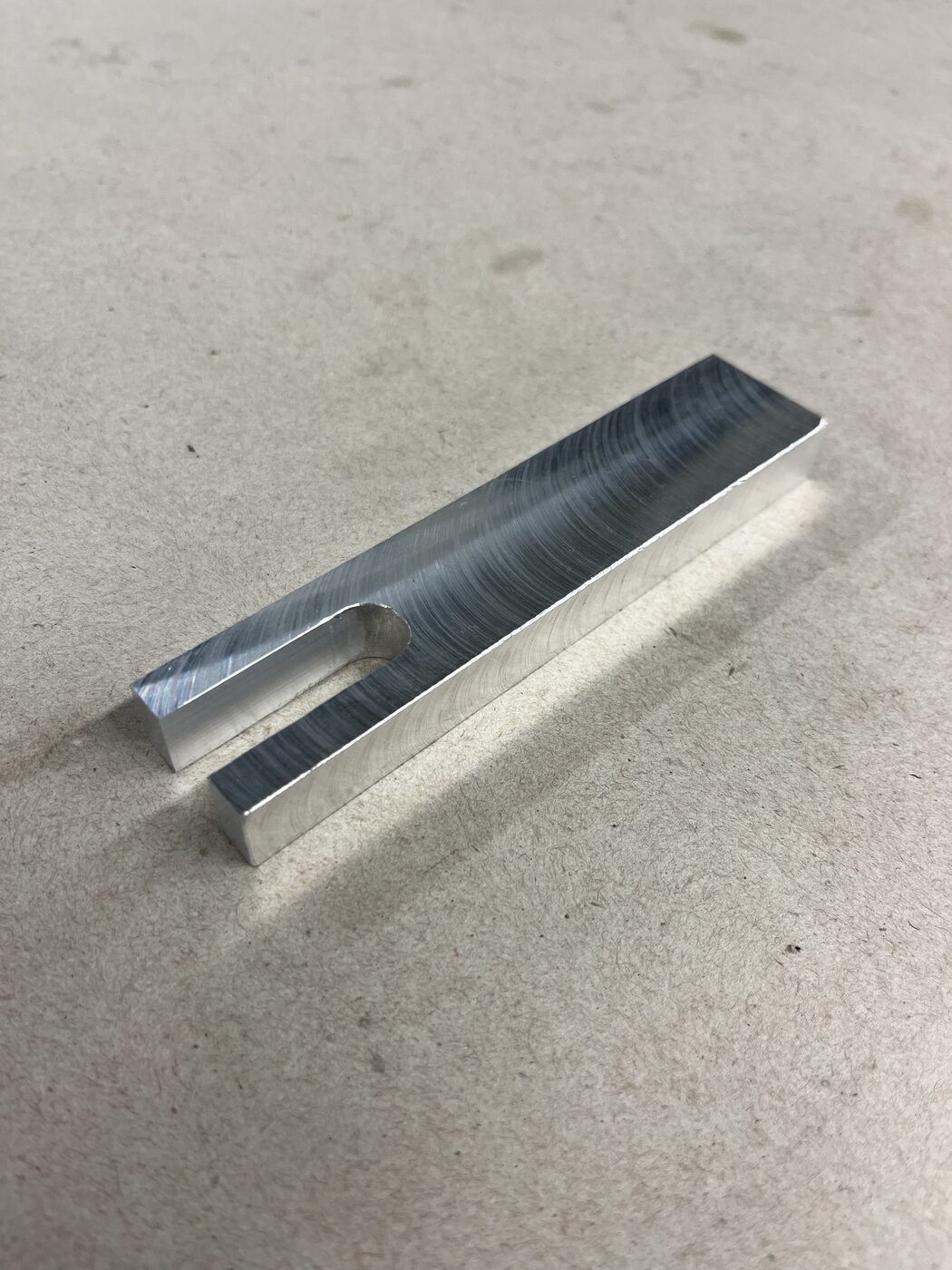 Finished machined aluminum yoke part